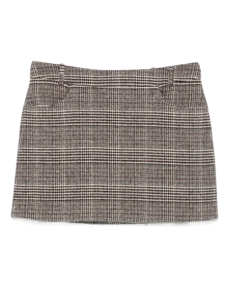 Ermanno Scervino Minirock mit Check-Muster - Braun Braun