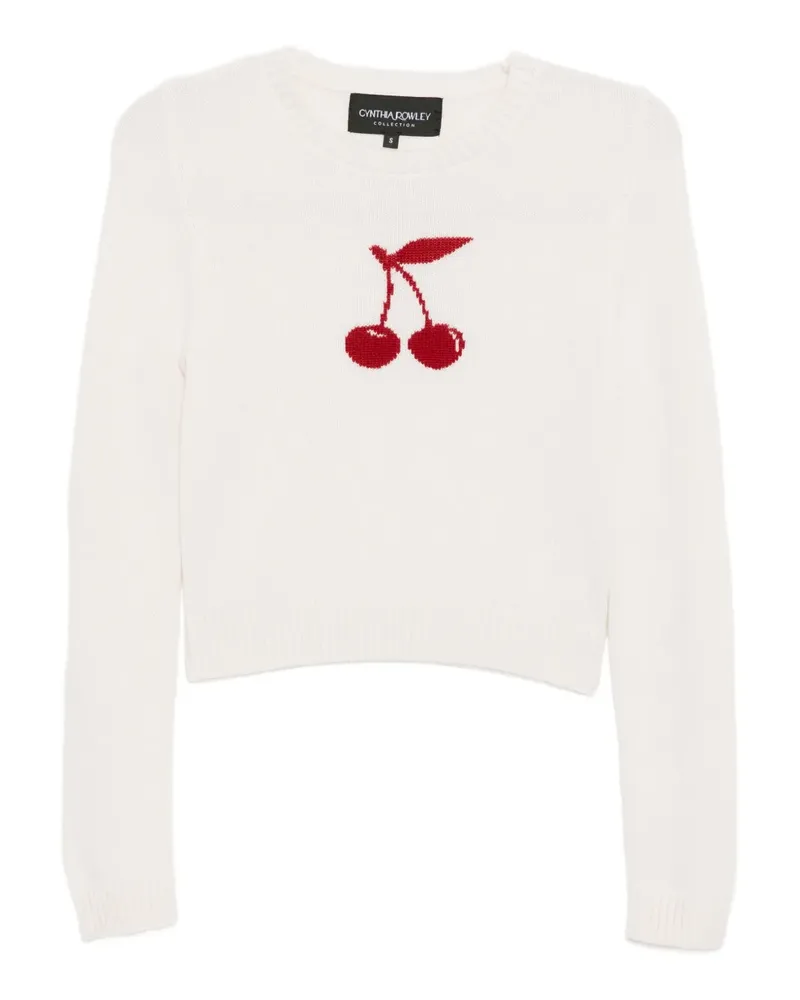 Cynthia Rowley Cropped-Pullover mit Intarsienmuster - Nude Nude