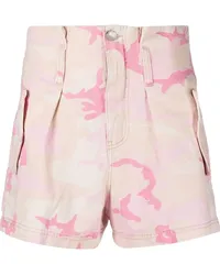 Pinko Hoch sitzende Jeans-Shorts Rosa