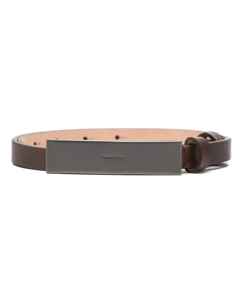 Max Mara Gürtel aus Leder - Braun Braun