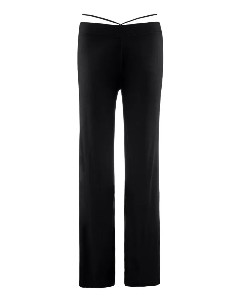 Aubade Night Crush straight-leg trousers - Schwarz Schwarz