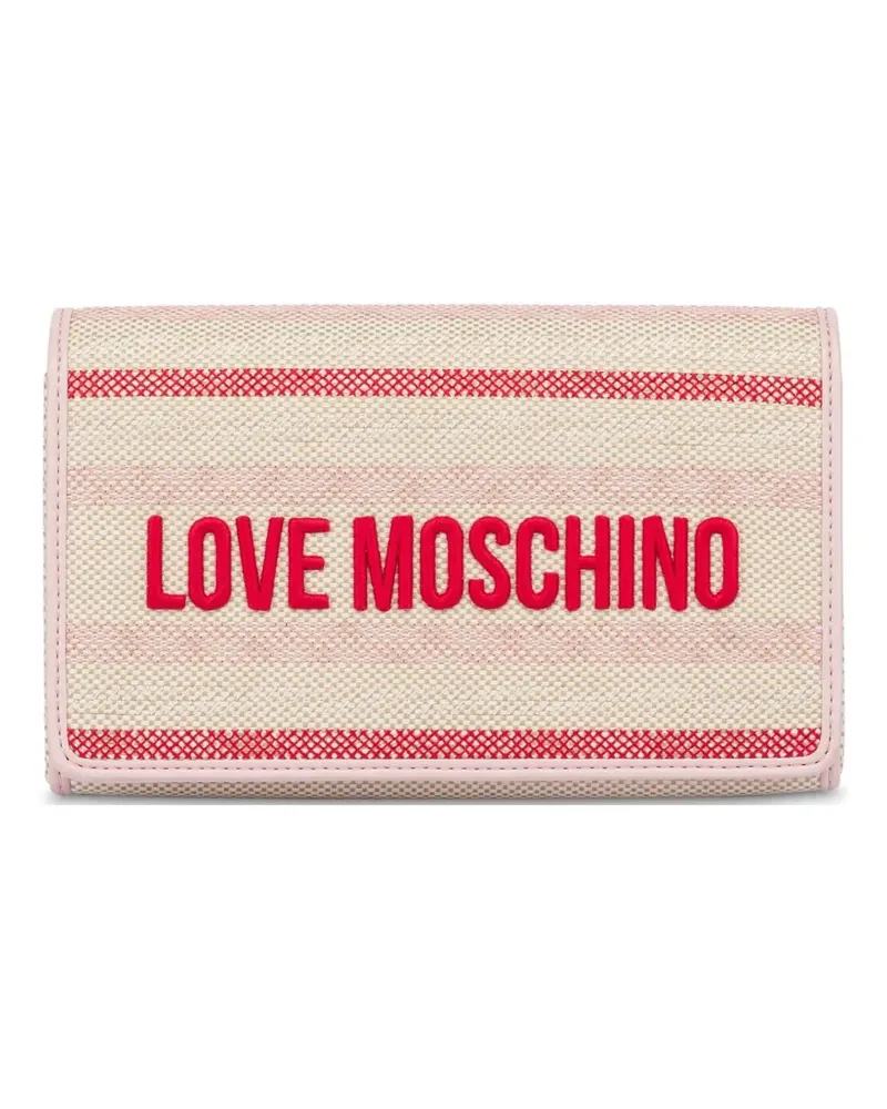 Moschino Umhängetasche mit Logo-Stickerei - Rosa Rosa