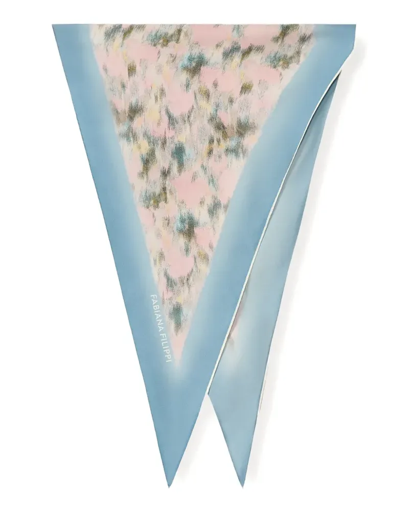 Fabiana Filippi patterned border scarf - Rosa Rosa