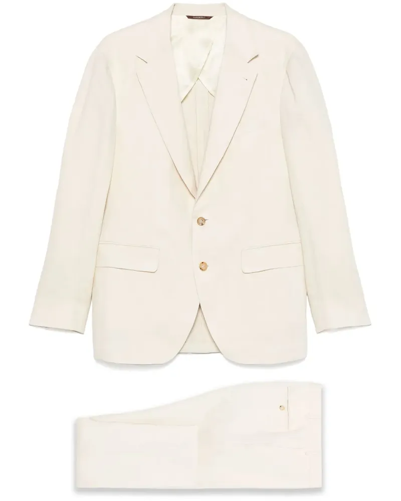 Canali Anzug aus Leinen Nude