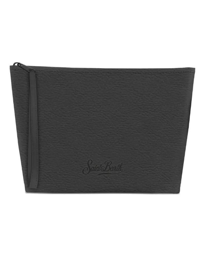 MC2 Saint Barth Aline grained clutch bag - Schwarz Schwarz