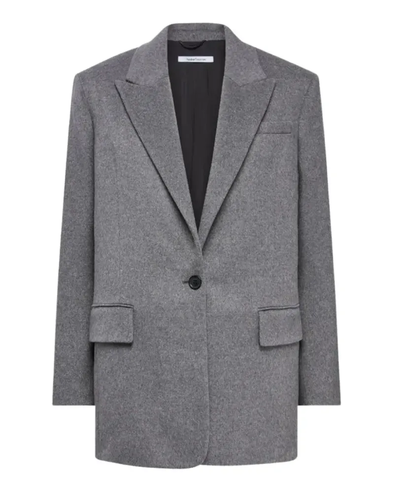 Another Tomorrow tailored cashmere blazer - Grau Grau
