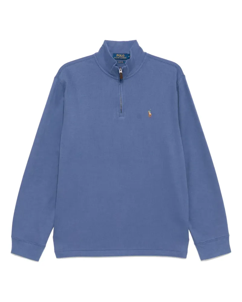 Ralph Lauren Pullover mit kurzem Reißverschluss - Blau Blau