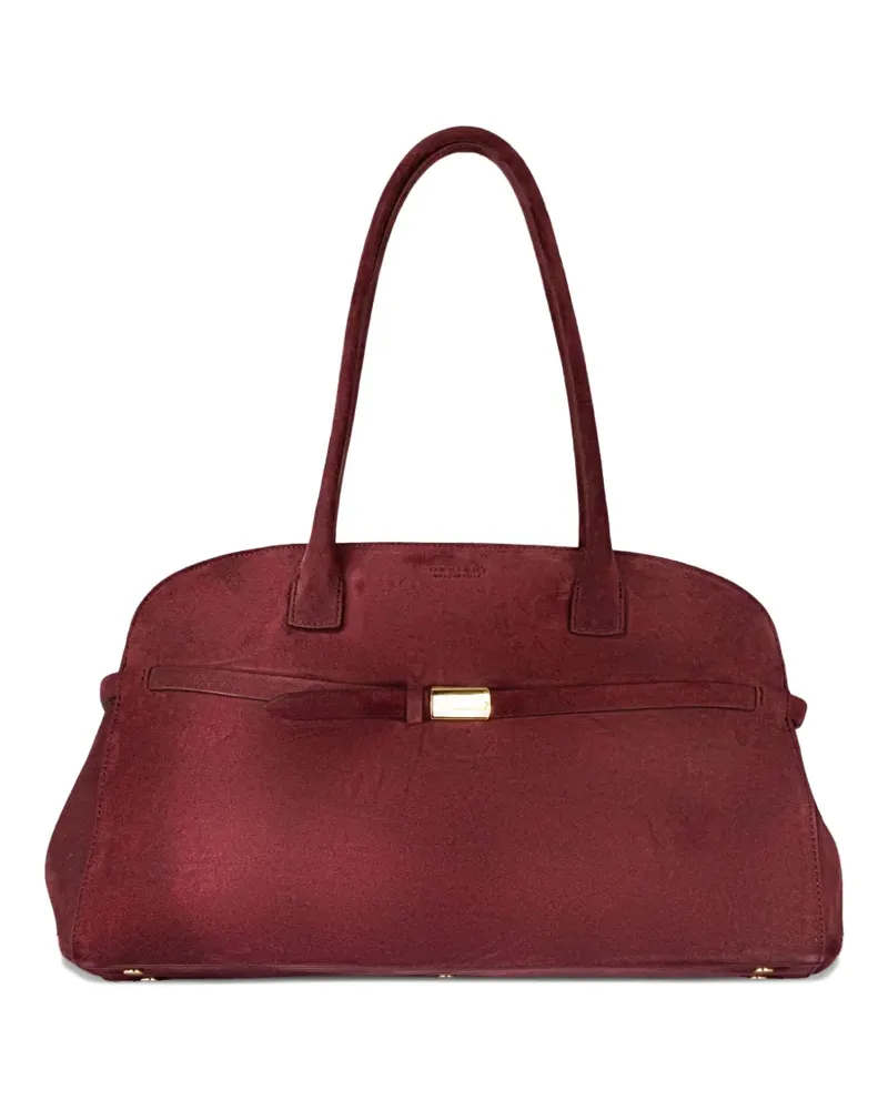 Orciani Aura Peach strap-detail shoulder bag - Rot Rot