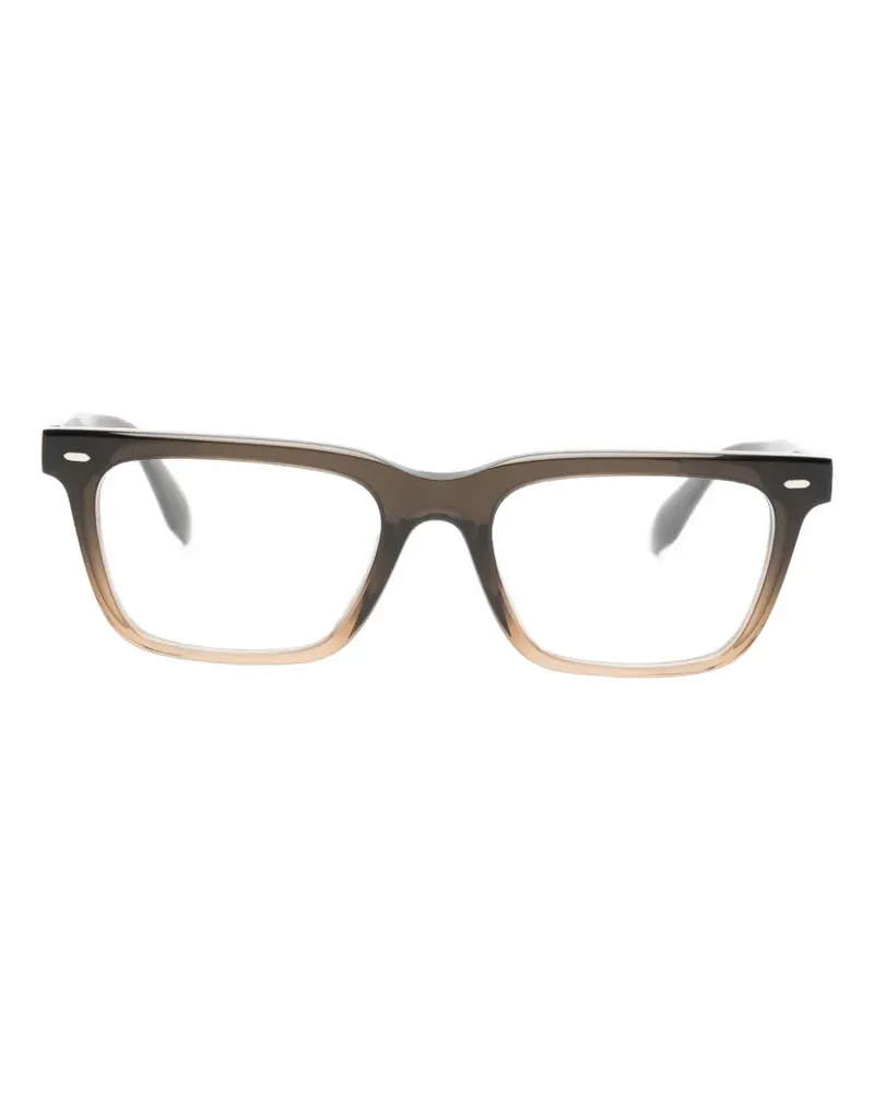 Oliver Peoples rectangle-frame glasses - Nude Nude