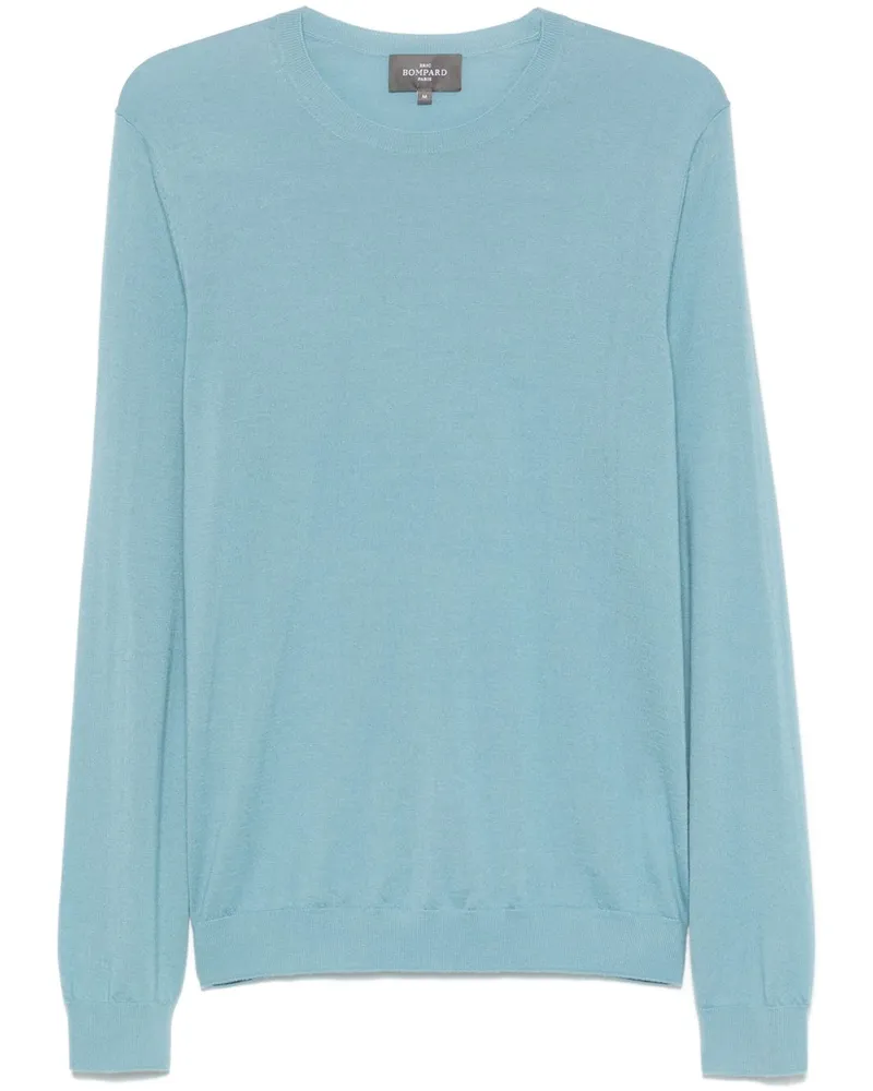 Eric Bompard Fein gestrickter Pullover Blau