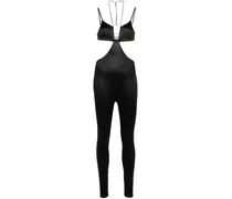 Jumpsuit mit Riemen - Schwarz