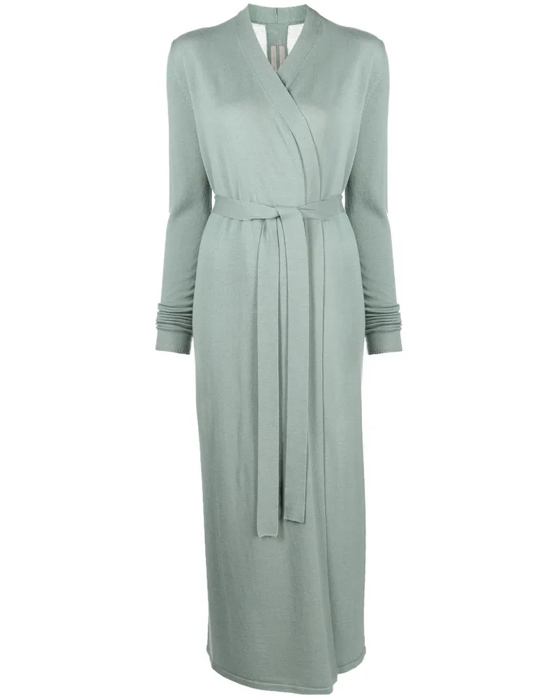 Rick Owens Strickmantel im Bademantel-Look - Grün Grün