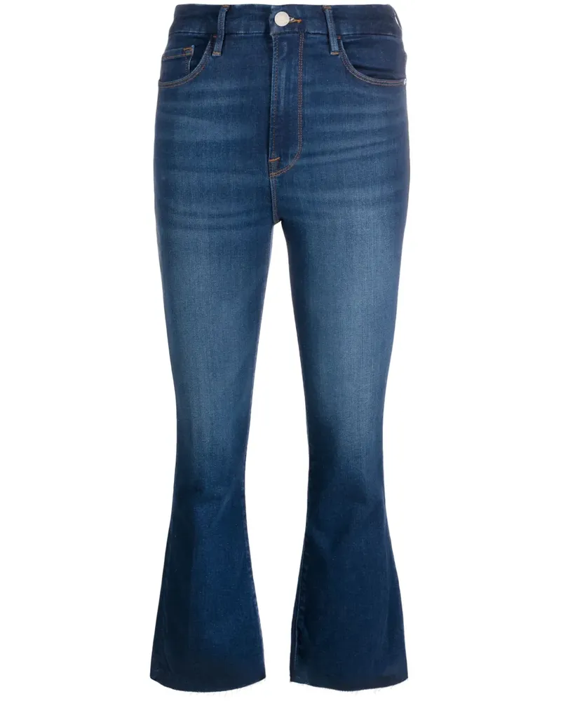 Frame Denim Ausgestellte Cropped-Jeans - Blau Blau