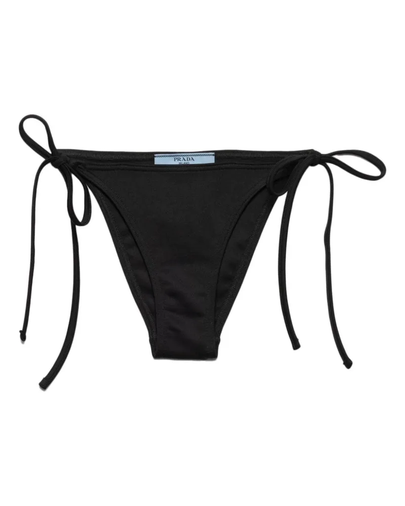 Prada Bikinihöschen mit Logo - Schwarz Schwarz