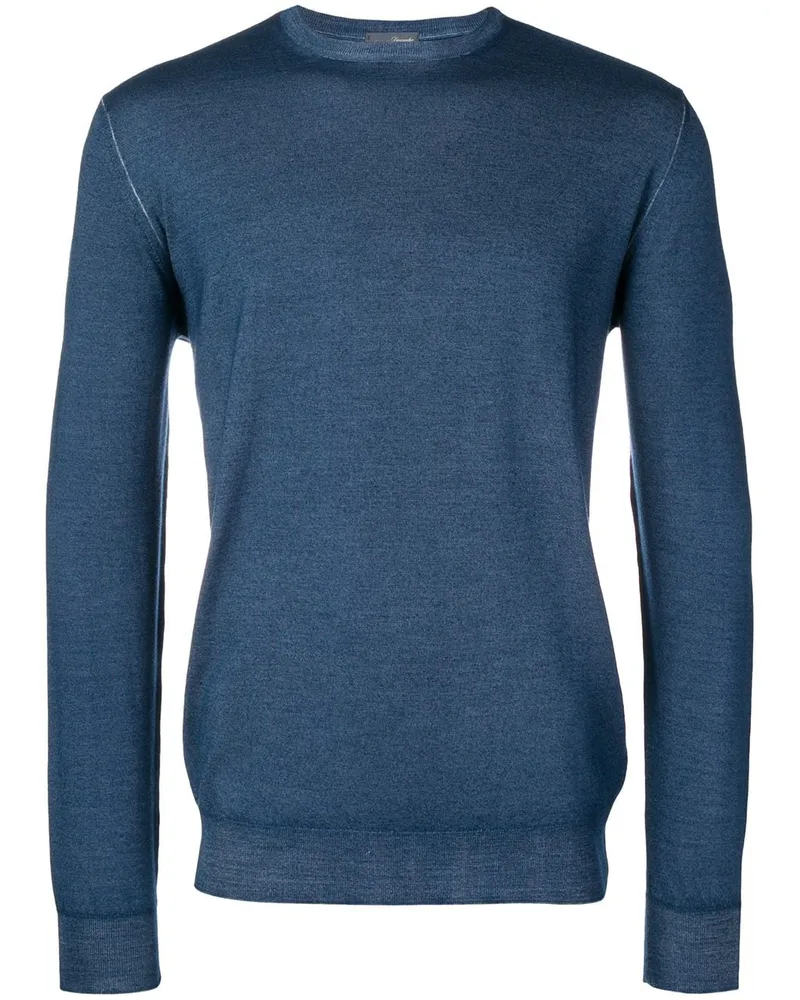 Drumohr  Pullover mit rundem Ausschnitt - Blau Blau