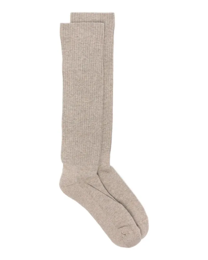 DRKSHDW by Rick Owens Pentagram knee-high socks - Nude Nude
