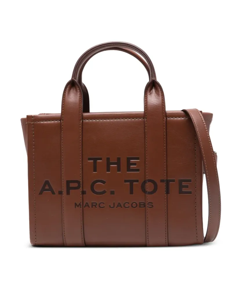 Marc Jacobs Kleiner Tote Bag mit Logo - Braun Braun