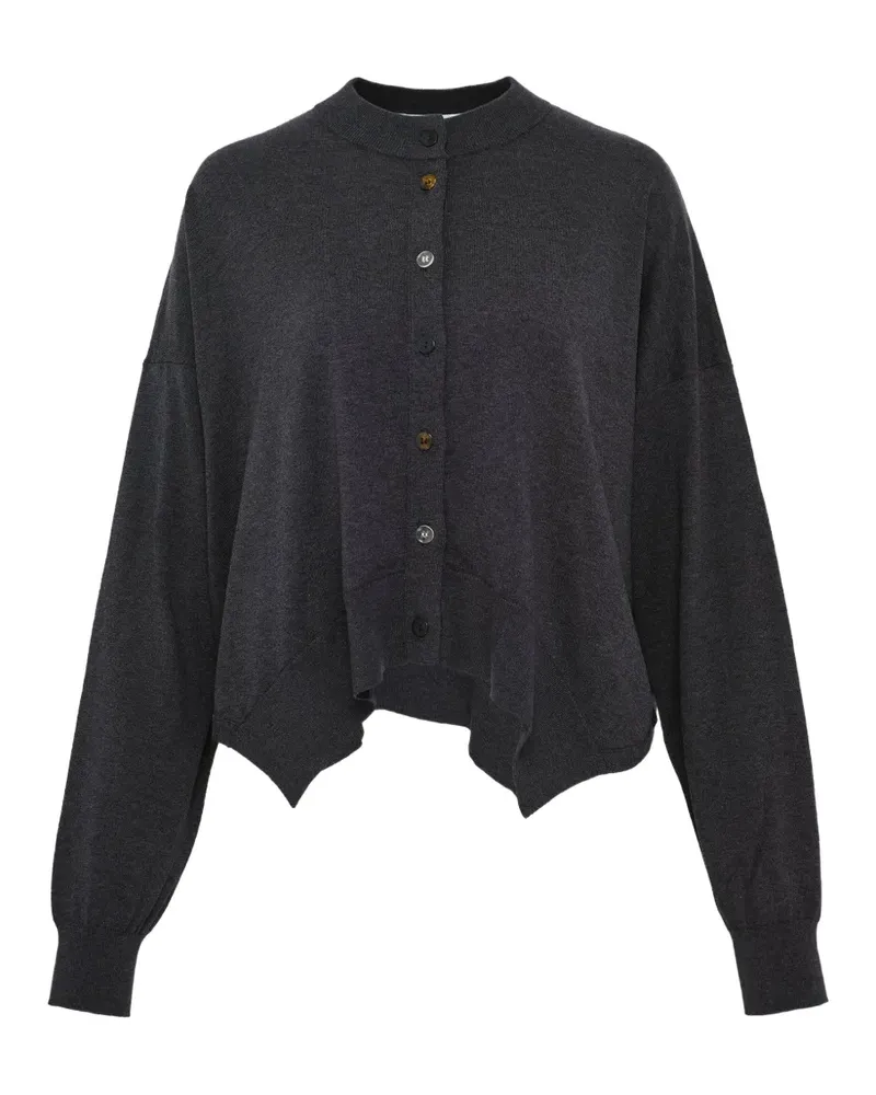 ENFÖLD Cardigan mit Knöpfen - Grau Grau