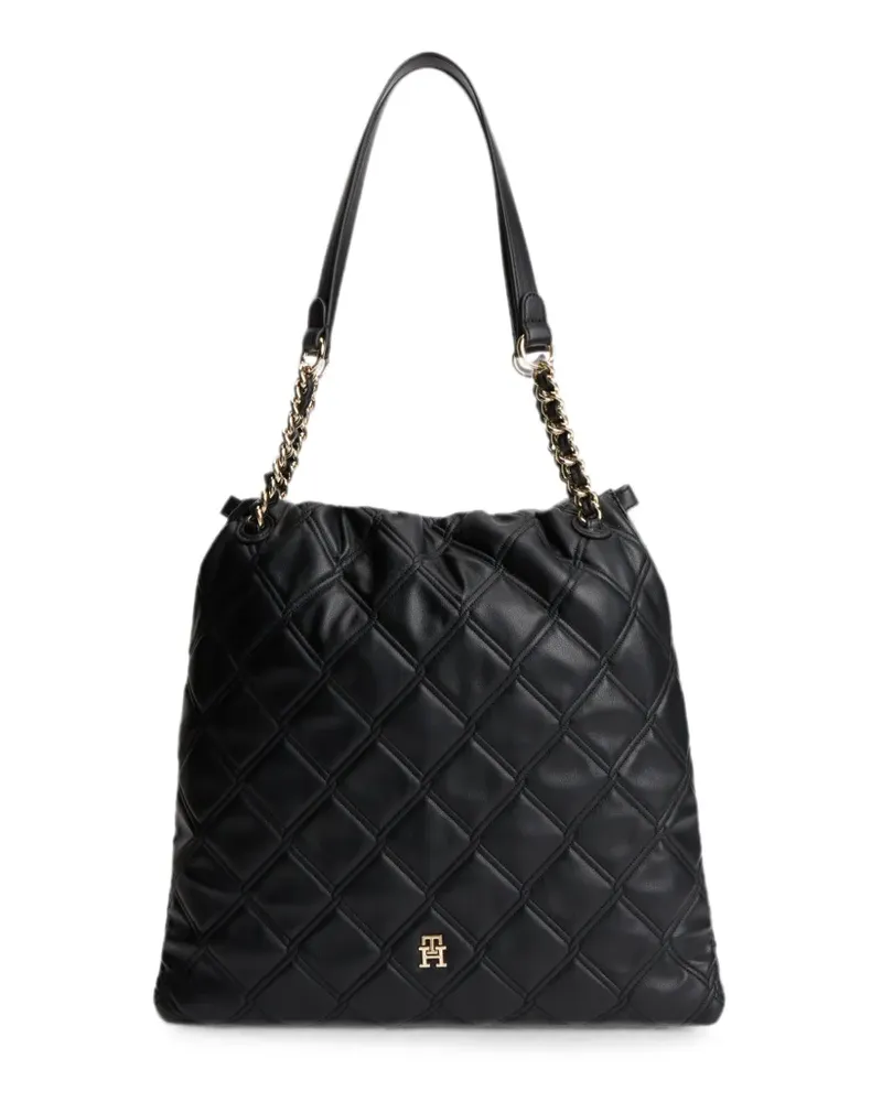 Tommy Hilfiger quilted tote bag - Schwarz Schwarz