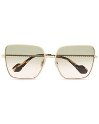 Lanvin Eckige Sonnenbrille mit Farbverlauf Gold