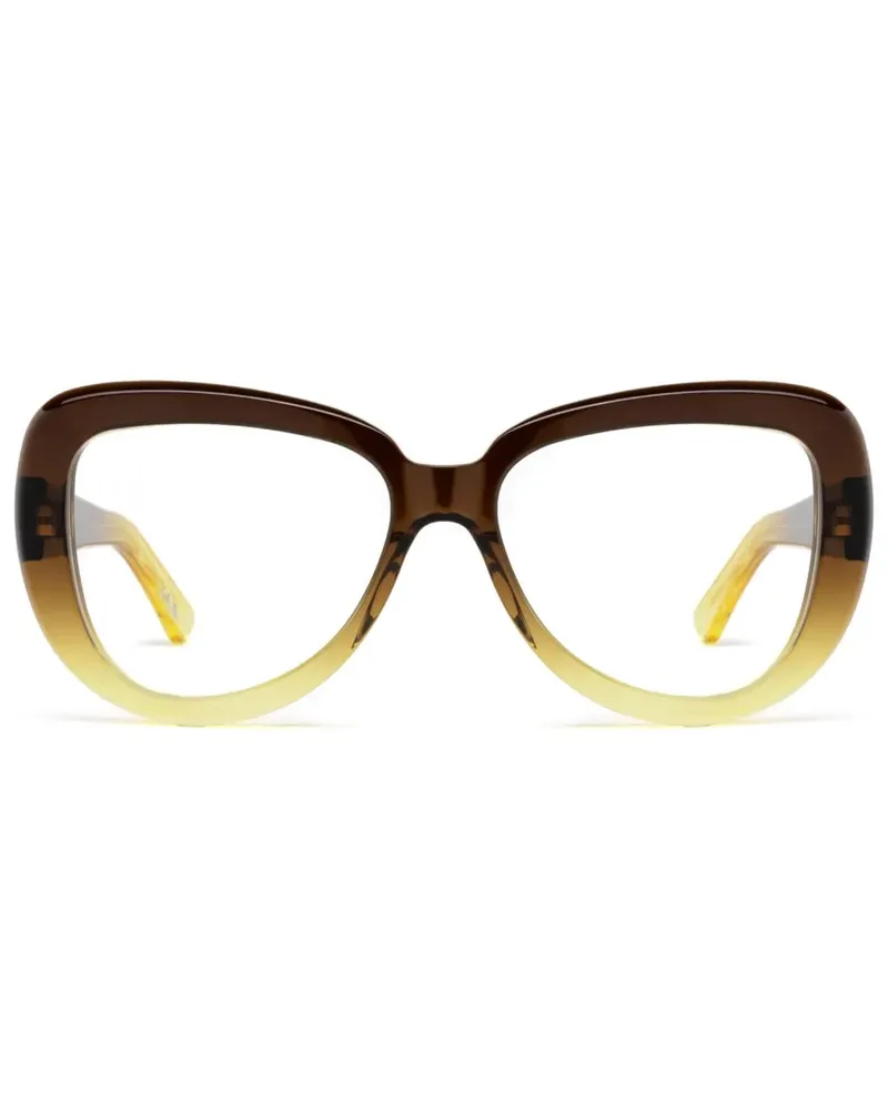 Marni Elephant Island Brille mit eckigem Gestell - Gelb Gelb