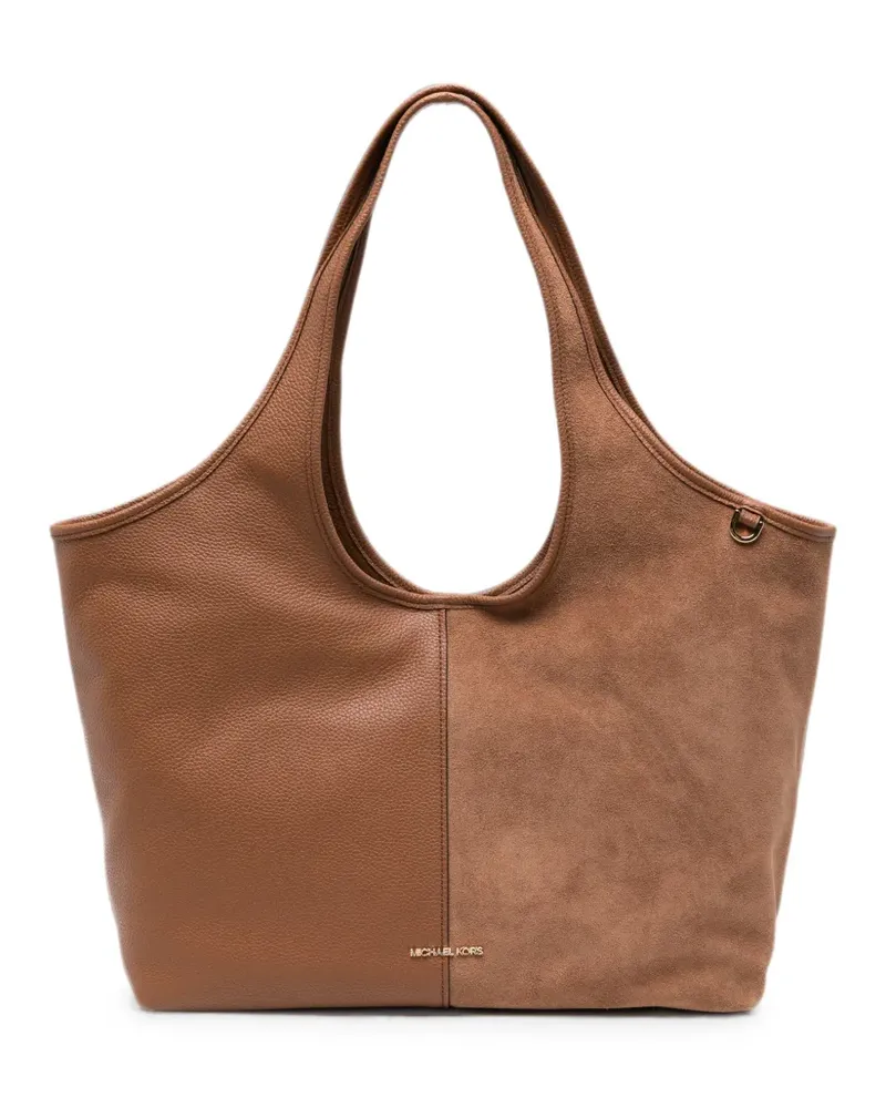 Michael Kors Große Henley Tote Bag aus Leder - Braun Braun