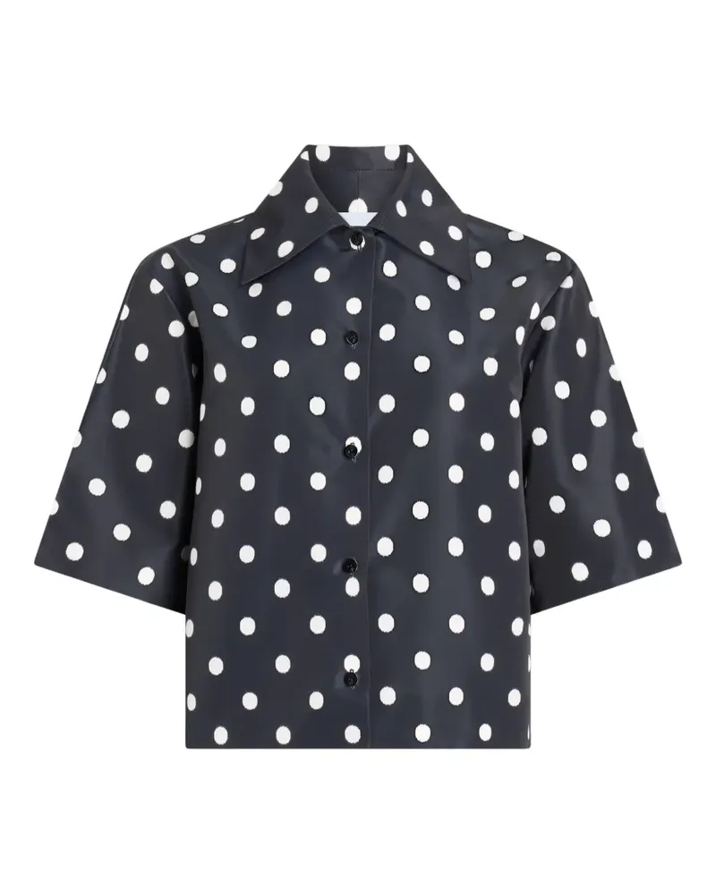 Patou Hemd mit Polka Dots - Schwarz Schwarz