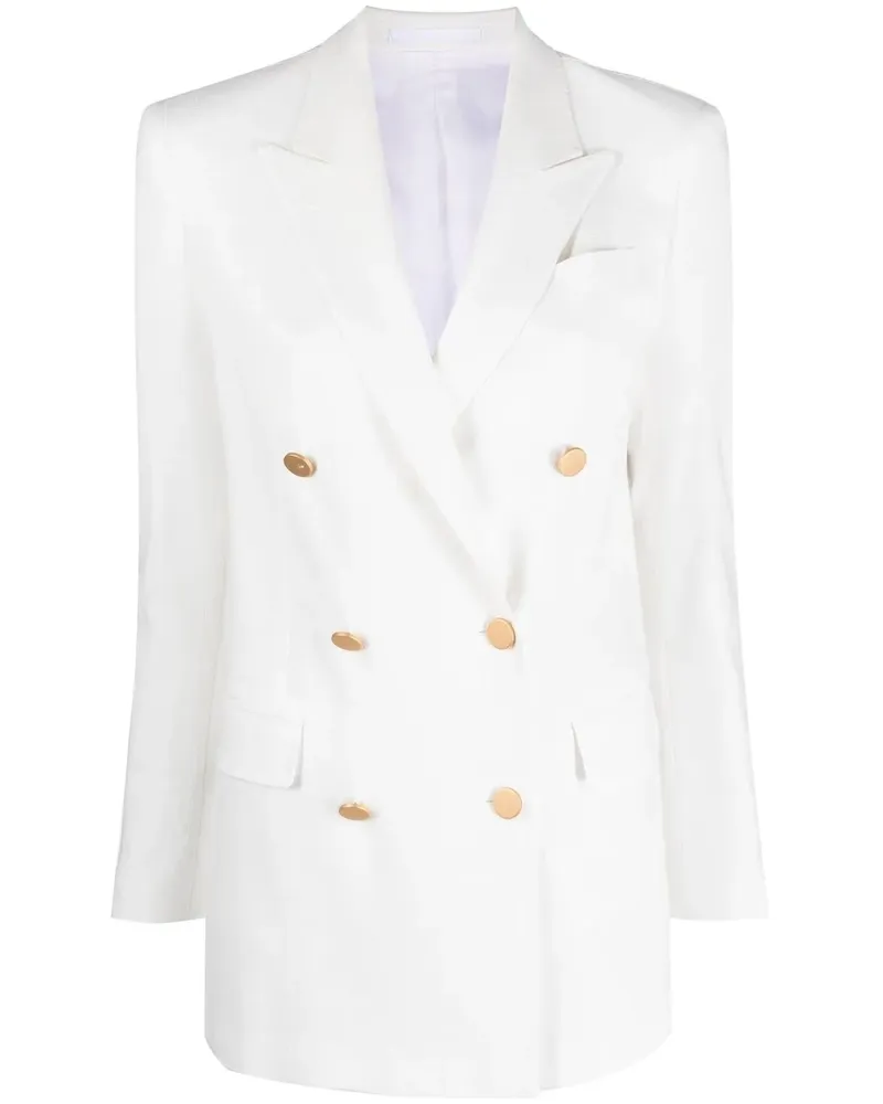 Tagliatore Blazer mit steigendem Revers - Weiß Weiß