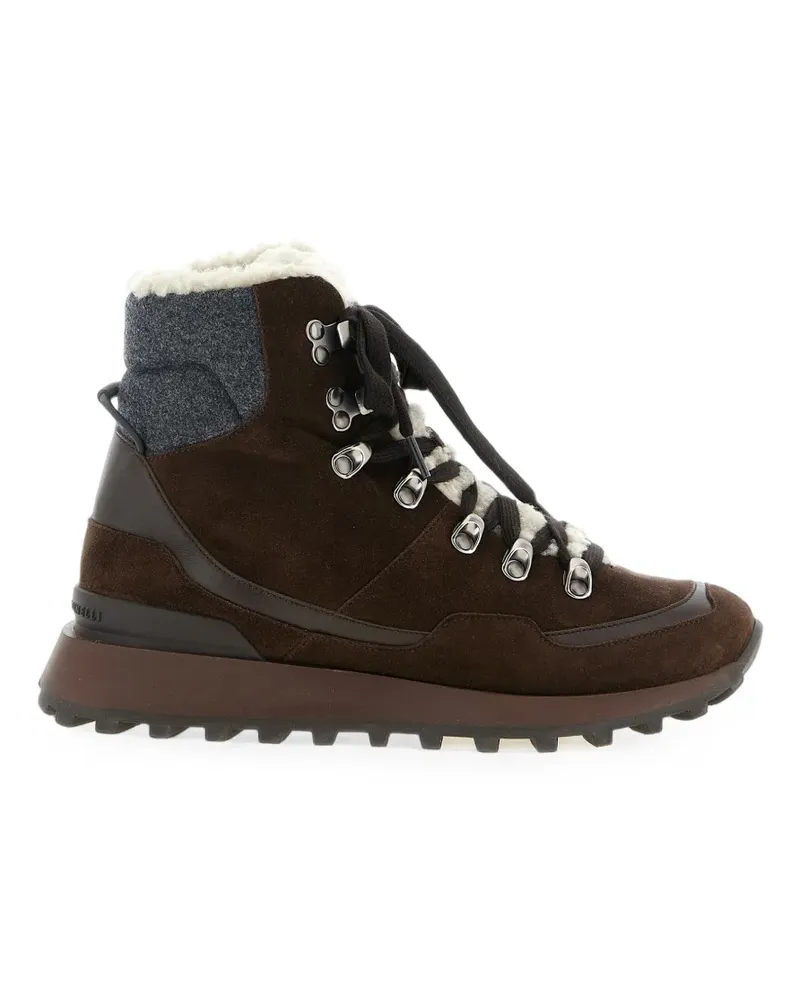 Brunello Cucinelli lace-up ankle boots - Braun Braun
