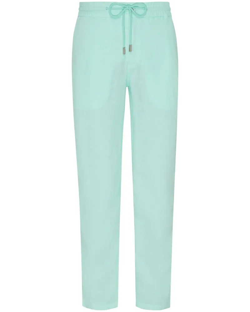 Vilebrequin Hose aus Leinen - Blau Blau