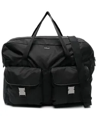 Kiton Reisetasche mit Logo-Schild Schwarz