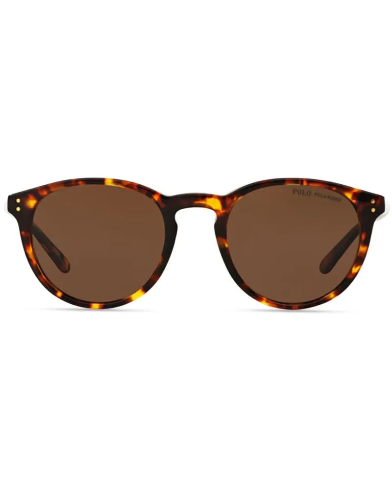 Ralph Lauren Sonnenbrille mit Logo-Print - Braun Braun