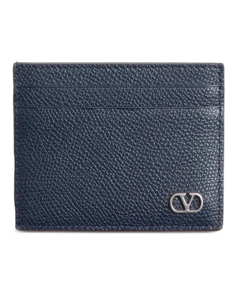 Valentino Garavani Gekörntes VLogo Signature Kartenetui - Blau Blau