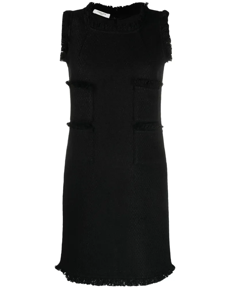 Charlott Gestricktes Minikleid - Schwarz Schwarz