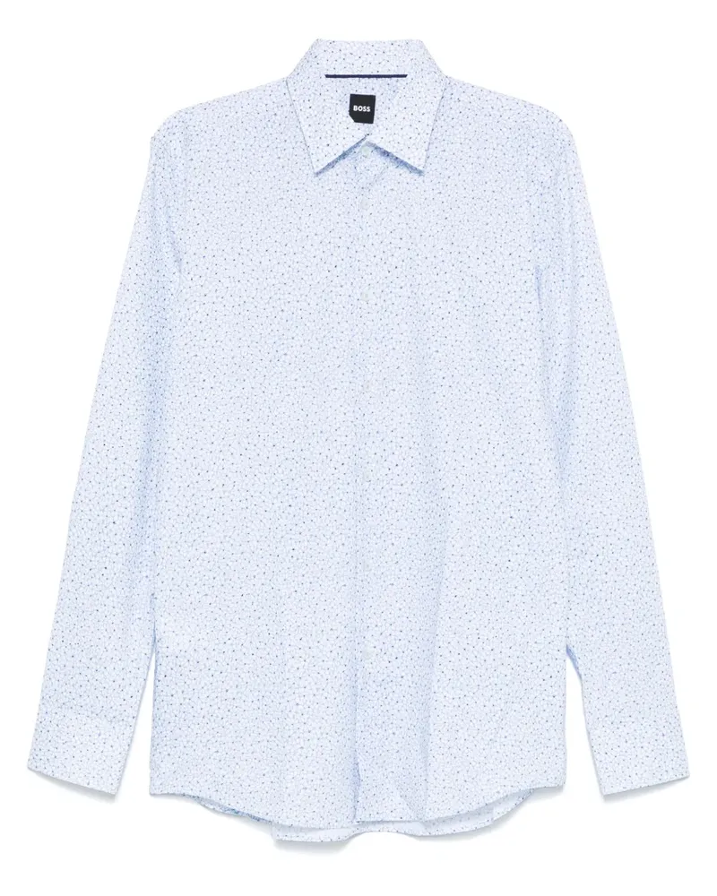 HUGO BOSS Hemd mit Blumen-Print - Blau Blau