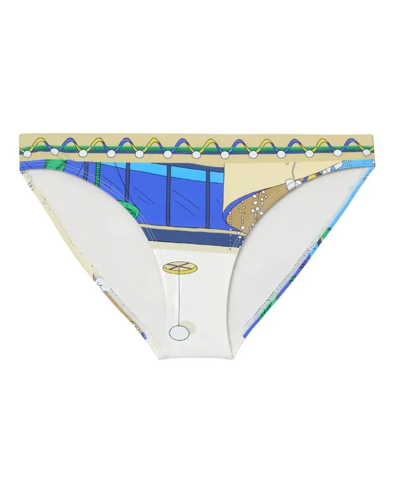 Tory Burch printed bikini bottoms - Nude Nude