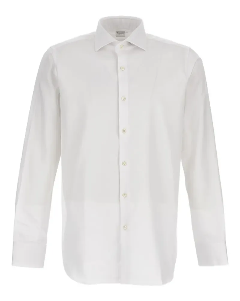 Bagutta button-fastening long-sleeve shirt - Weiß Weiß