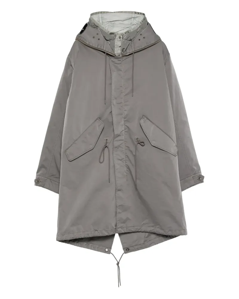 C.P. Company Micro Kei Kapuzenmantel mit Kordelzug - Grau Grau