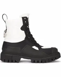 Dolce & Gabbana Stiefeletten mit breiter Sohle Weiß