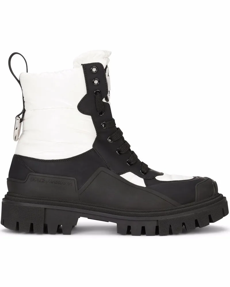 Dolce & Gabbana Stiefeletten mit breiter Sohle - Weiß Weiß