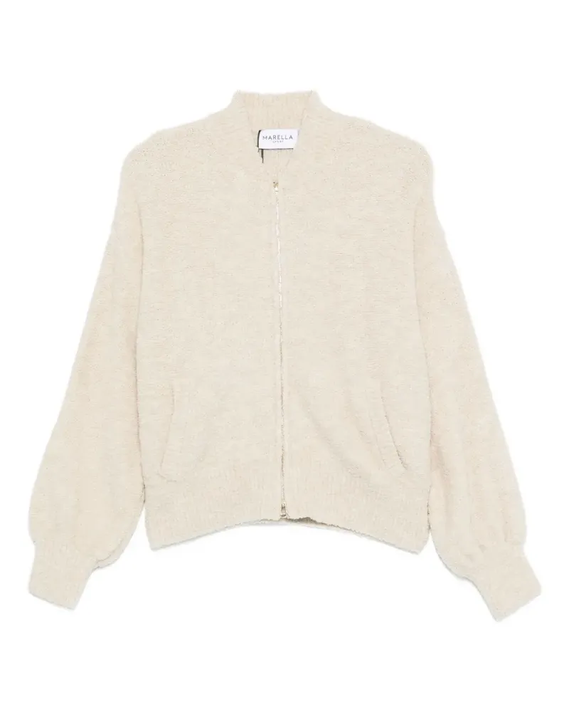 MARELLA Oronte zip-up cardigan - Nude Nude