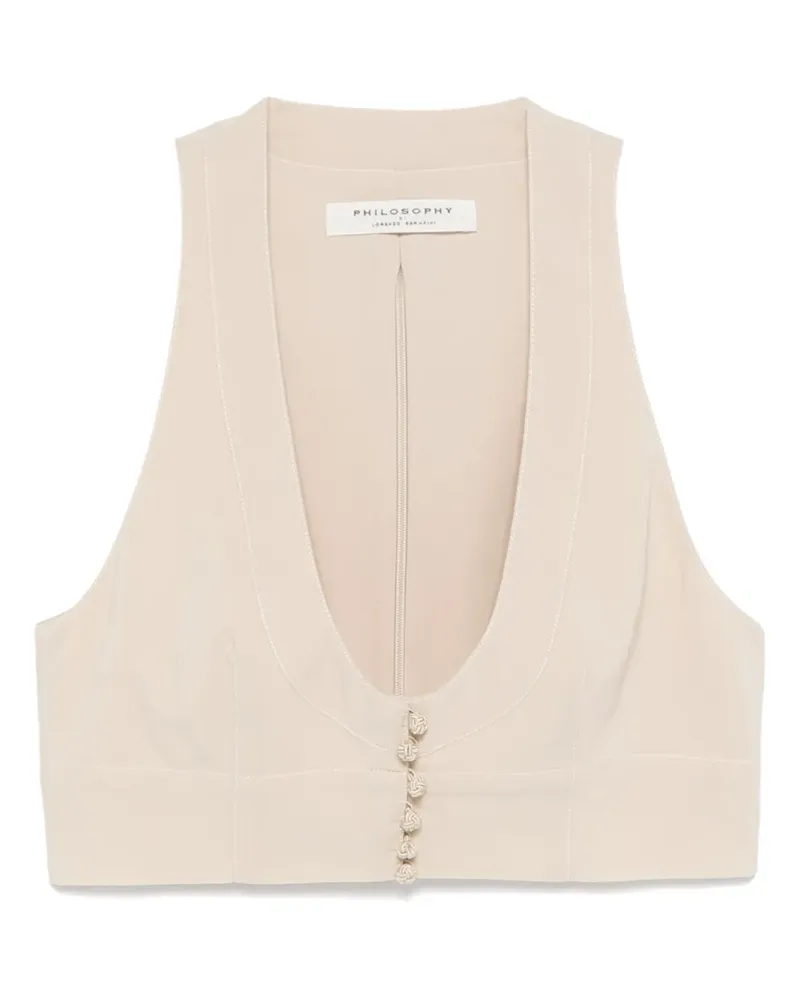 Philosophy Di Lorenzo Serafini Cropped-Weste - Nude Nude