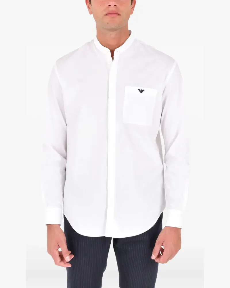 Emporio Armani Hemd mit Logo-Detail - Weiß Weiß