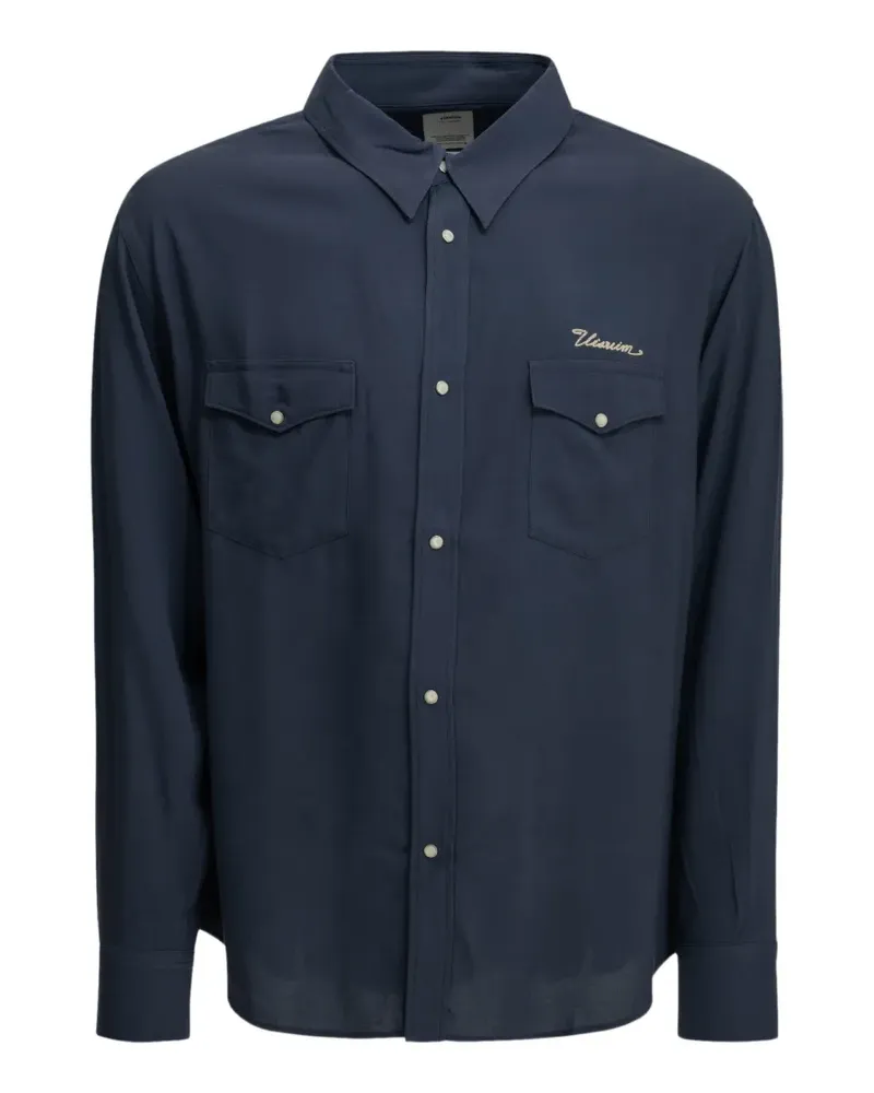 Visvim Meridian Hemd - Blau Blau