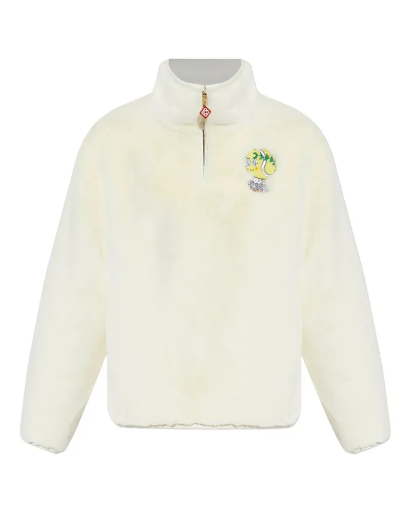Casablanca Paris Sweatshirt mit Reißverschluss - Weiß Weiß