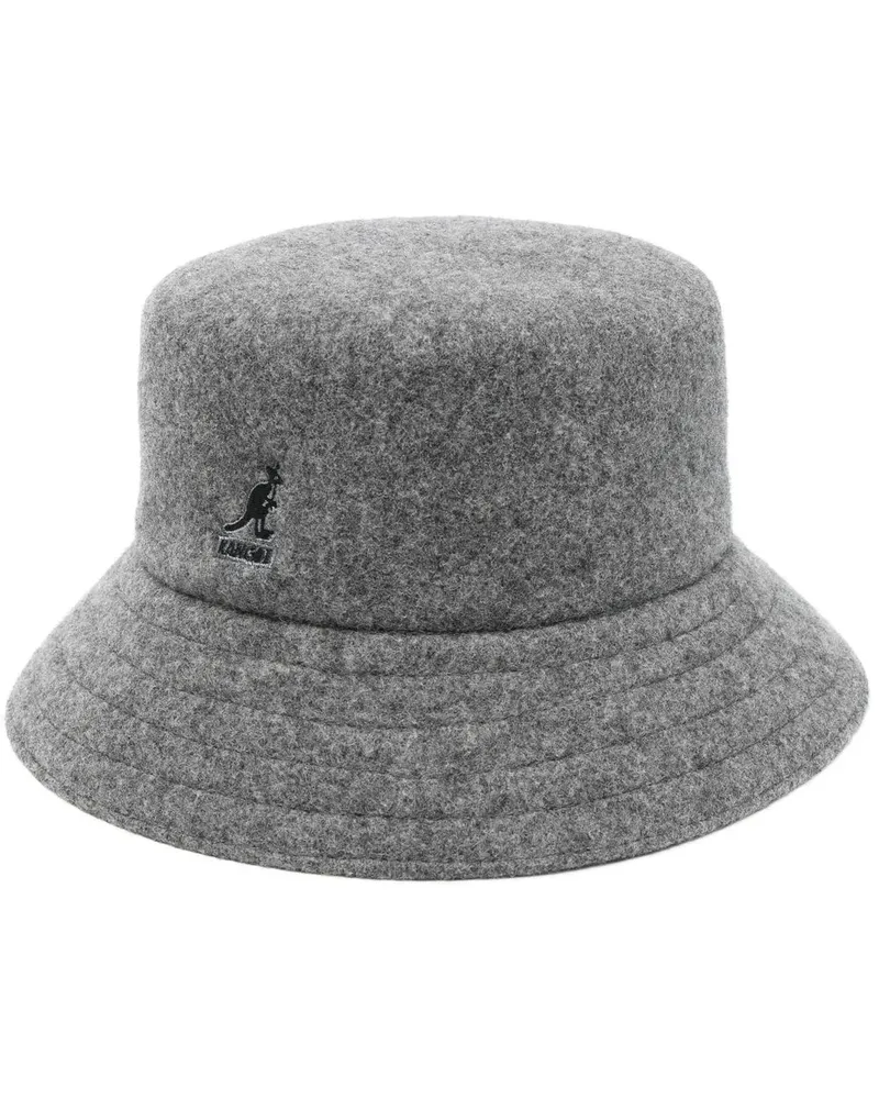 Kangol Fischerhut mit Logo-Patch - Grau Grau
