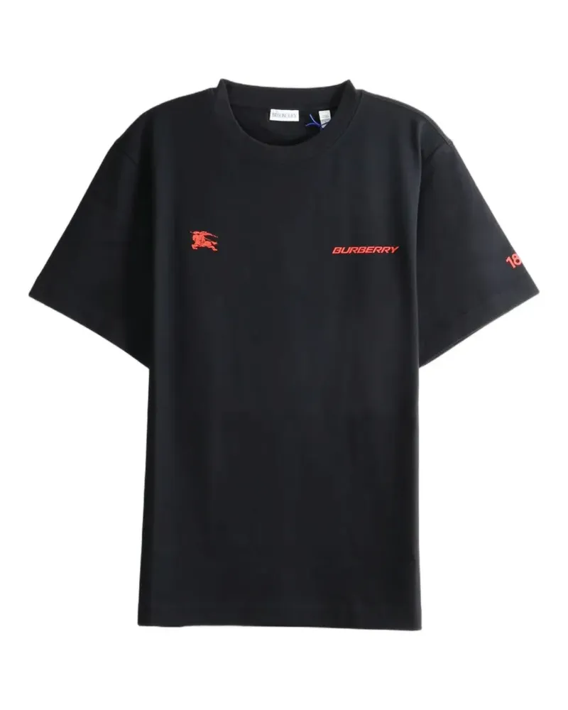 Burberry London Map cotton T-shirt - Schwarz Schwarz