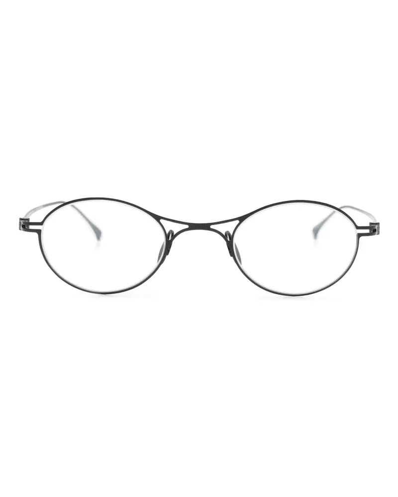 Giorgio Armani Brille mit rundem Gestell - Schwarz Schwarz
