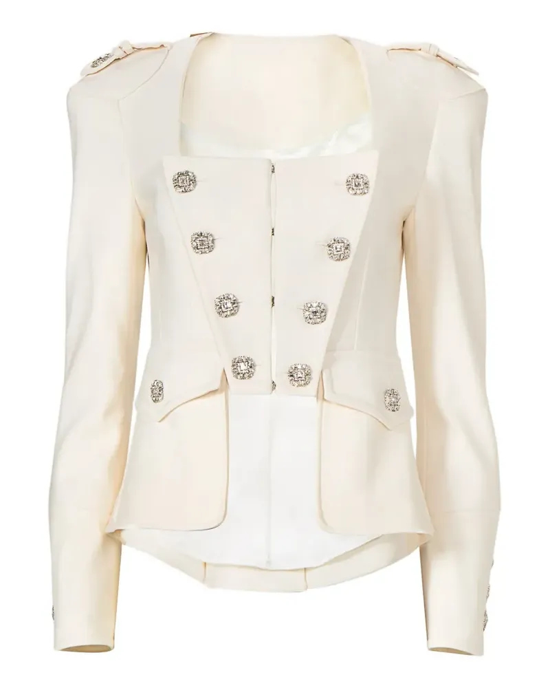 COSTARELLOS Bettina Blazer mit Kristallknöpfen - Nude Nude