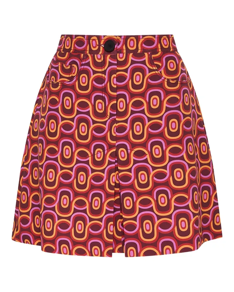 Maliparmi Geometrisch gemusterter Minirock - Violett Violett